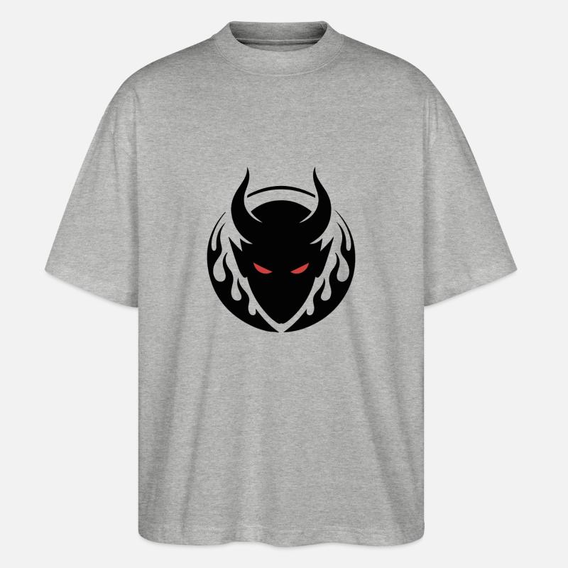 DUNKLER GEIST - Stanley/Stella Oversized Unisex Bio T-Shirt Blaster 2.0 - Grau meliert