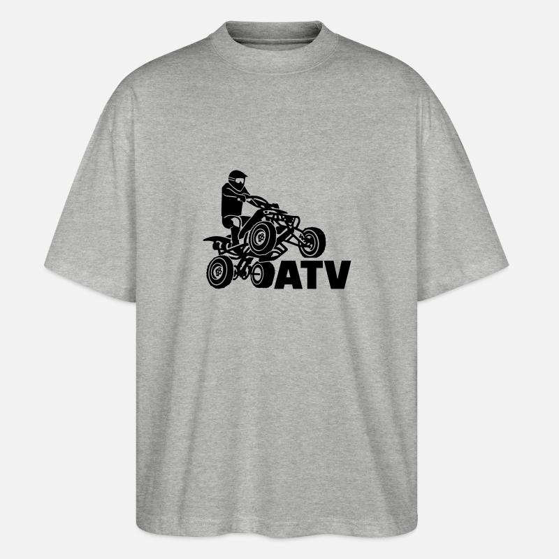 ATV - Stanley/Stella Oversized Unisex Bio T-Shirt Blaster 2.0 - Grau meliert