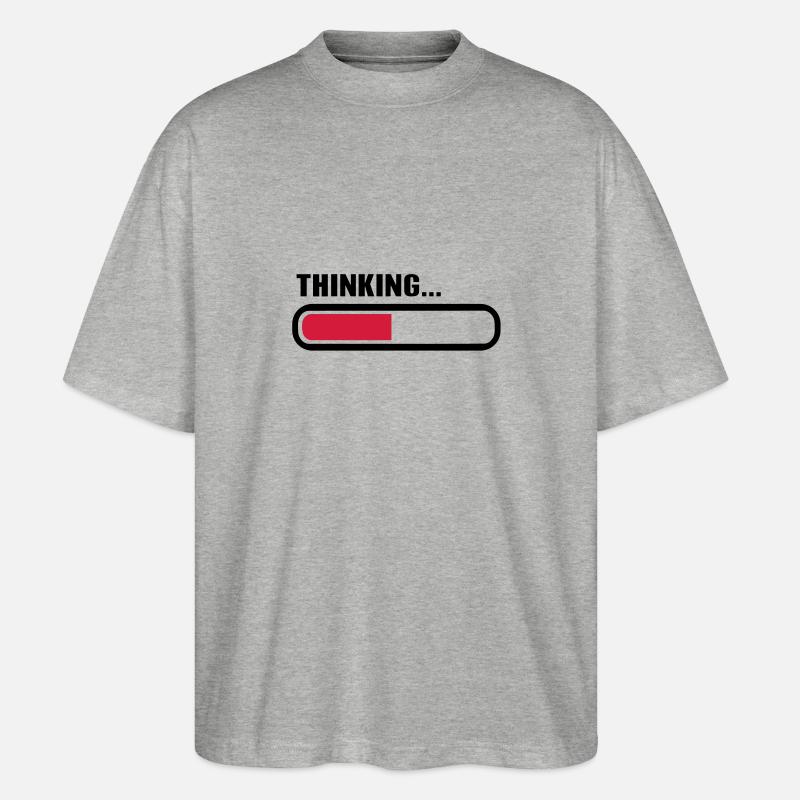 Thinking loading - Stanley/Stella Oversized Unisex Bio T-Shirt Blaster 2.0 - Grau meliert