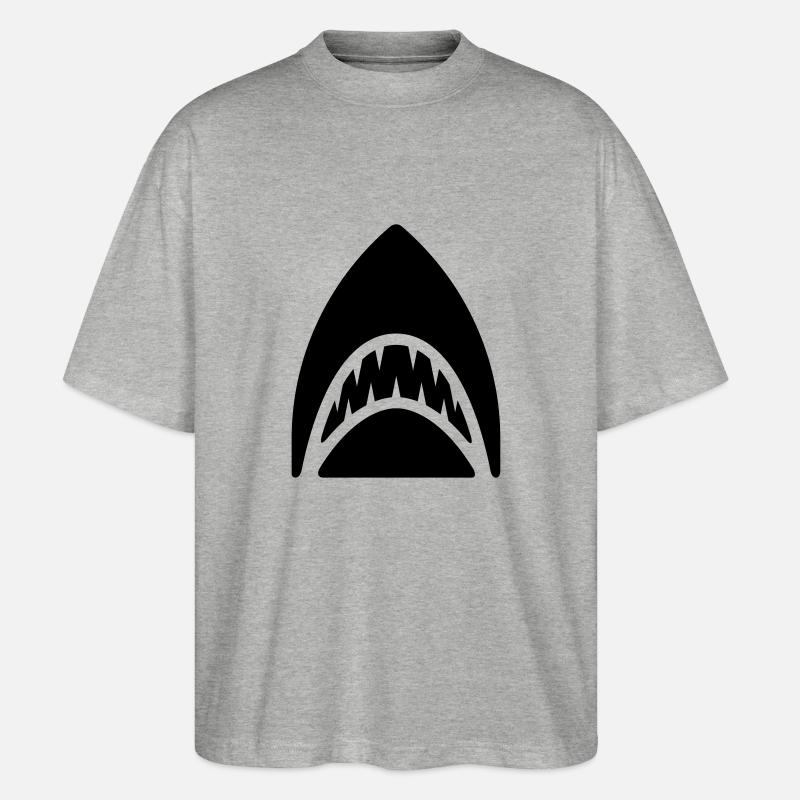 Hai - Stanley/Stella Oversized Unisex Bio T-Shirt Blaster 2.0 - Grau meliert