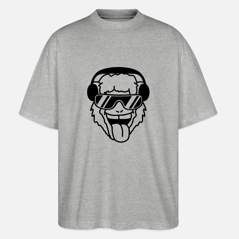 Cool Monkey - T-shirt bio Blaster 2.0 coupe oversize Stanley/Stella Unisexe - gris chiné