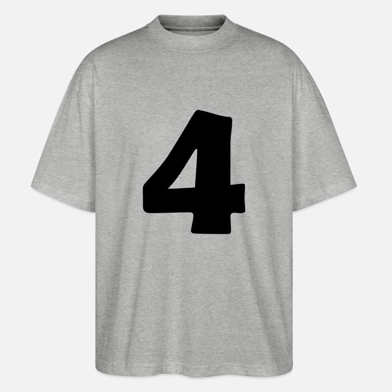4 - Stanley/Stella Oversized Unisex Bio T-Shirt Blaster 2.0 - Grau meliert