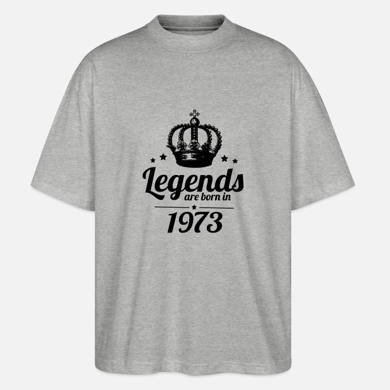 Legends 1973 - Stanley/Stella Oversized Unisex Bio T-Shirt Blaster 2.0 - Grau meliert
