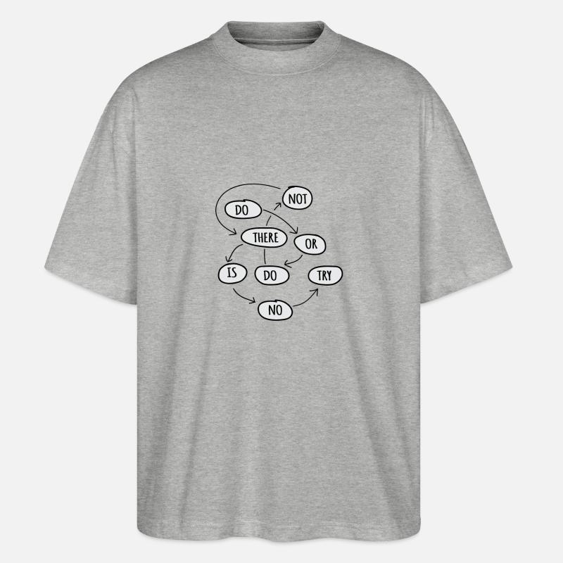 tun oder nicht tun - Stanley/Stella Oversized Unisex Bio T-Shirt Blaster 2.0 - Grau meliert