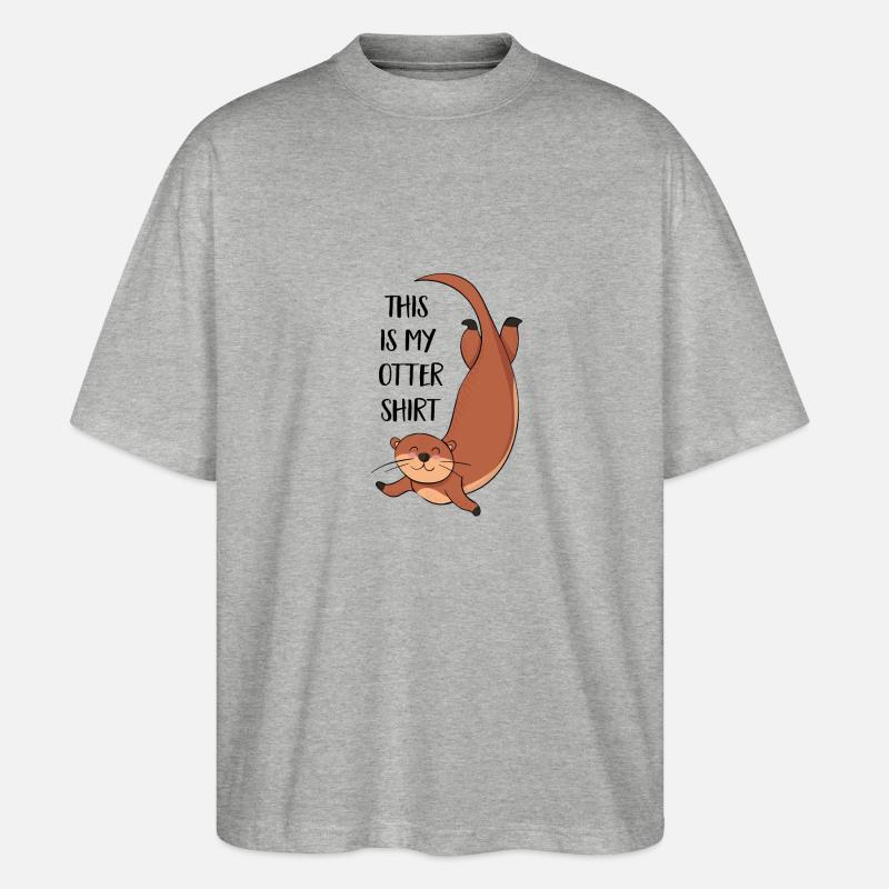 Otter - Stanley/Stella Oversized Unisex Bio T-Shirt Blaster 2.0 - Grau meliert