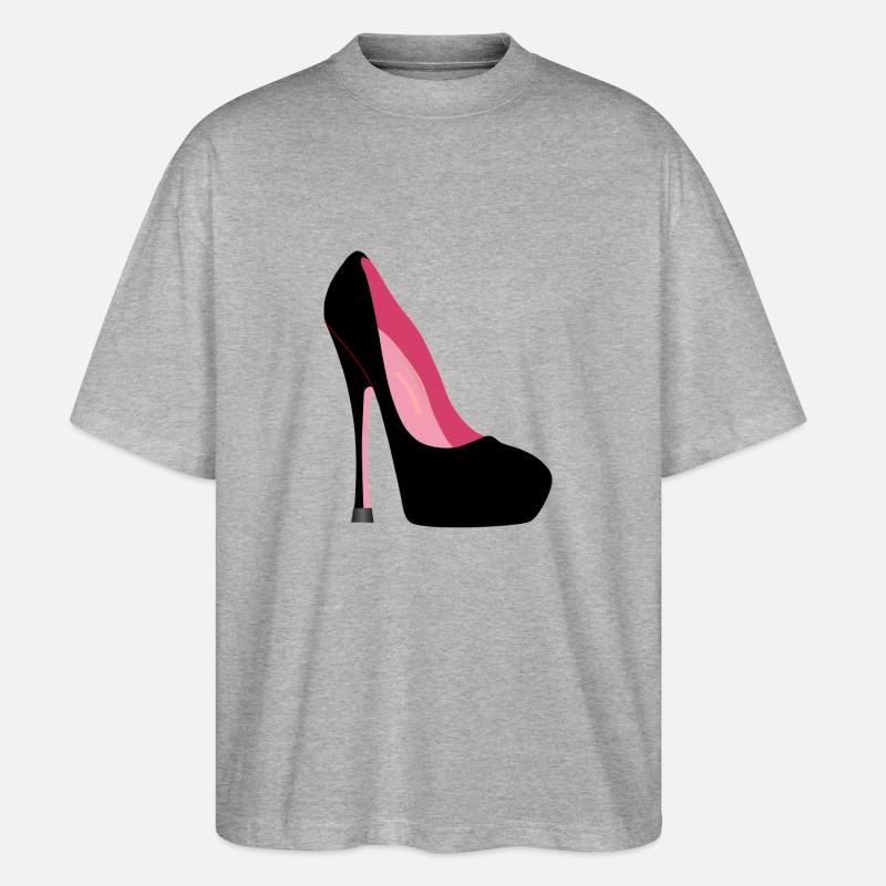 Stiletto Heels - Stanley/Stella Blaster 2.0 Unisex Oversized Luomu T-paita - harmaasävyinen
