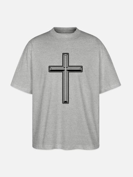 Croix de foi - T-shirt bio Blaster 2.0 coupe oversize Stanley/Stella Unisexe - gris chiné