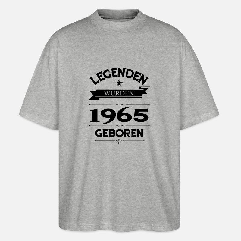 1965 - Stanley/Stella Oversized Unisex Bio T-Shirt Blaster 2.0 - Grau meliert