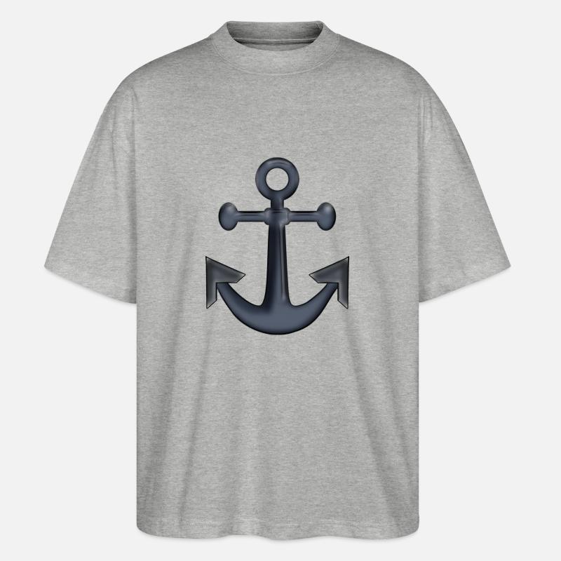 Anker - Stanley/Stella Oversized Unisex Bio T-Shirt Blaster 2.0 - Grau meliert
