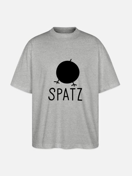 Spatz - Stanley/Stella Oversized Unisex Bio T-Shirt Blaster 2.0 - Grau meliert