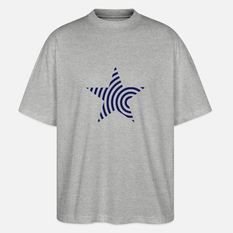 Stern - Stanley/Stella Oversized Unisex Bio T-Shirt Blaster 2.0 - Grau meliert