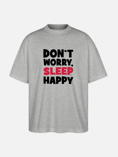 sleep - Stanley/Stella Oversized Unisex Organic T-shirt Blaster 2.0 - heather grey