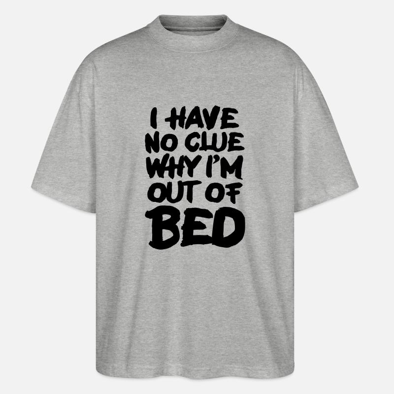 Du lit - T-shirt bio Blaster 2.0 coupe oversize Stanley/Stella Unisexe - gris chiné