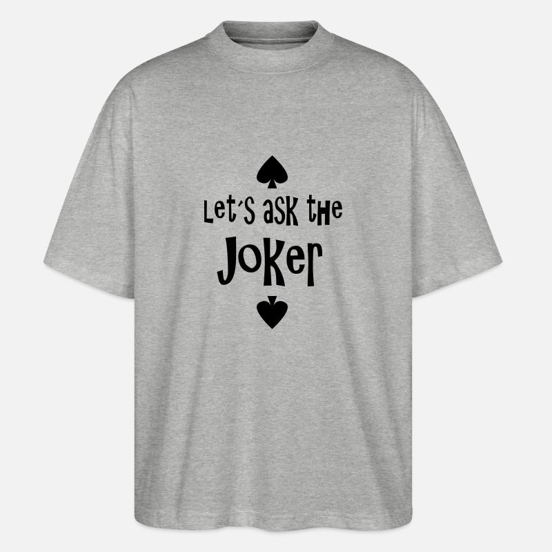 Joker - Stanley/Stella Oversized Unisex Bio T-Shirt Blaster 2.0 - Grau meliert