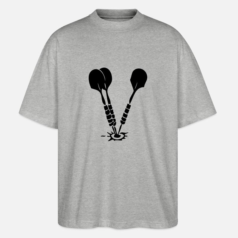dart1 - Stanley/Stella Oversized Unisex Bio T-Shirt Blaster 2.0 - Grau meliert