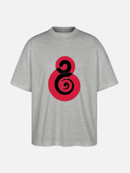 Spiral Black Soulfly - Stanley/Stella Oversized Unisex Organic T-shirt Blaster 2.0 - heather grey