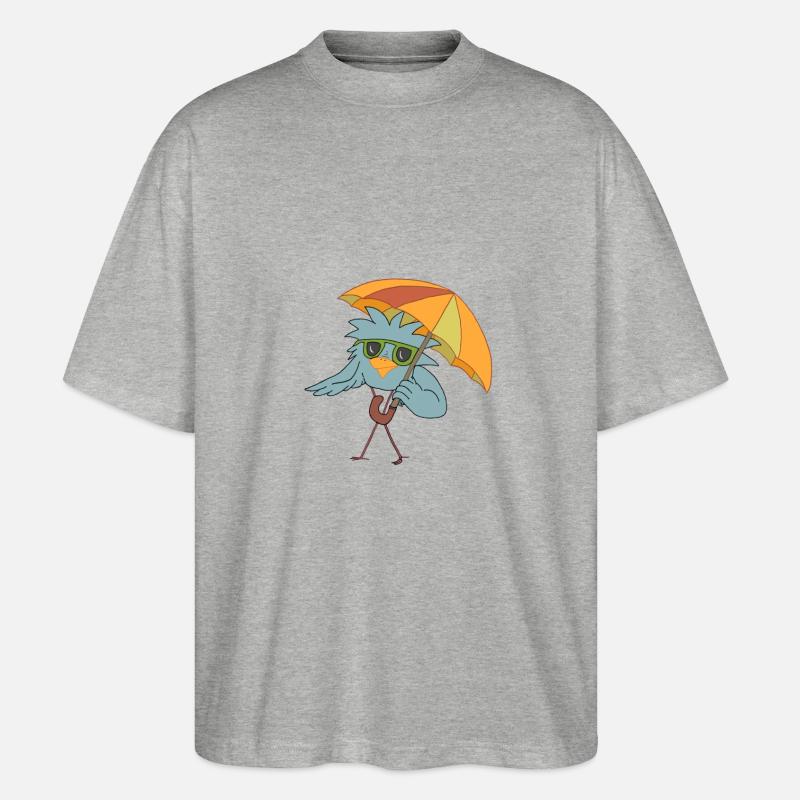 Summer Gerdi - Stanley/Stella Oversized Unisex Bio T-Shirt Blaster 2.0 - Grau meliert