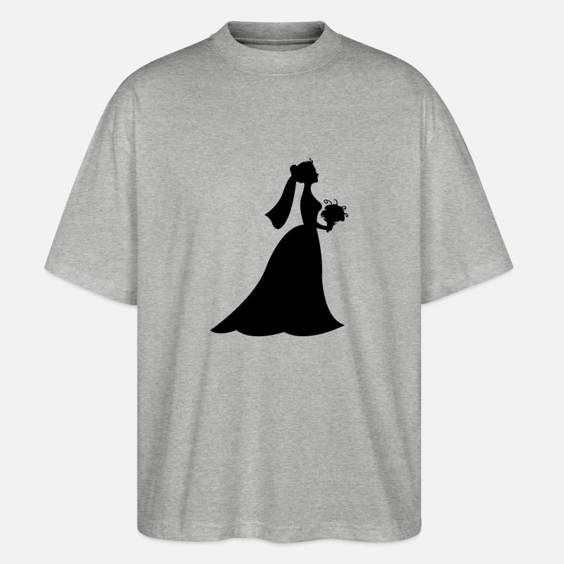 braut - Stanley/Stella Oversized Unisex Bio T-Shirt Blaster 2.0 - Grau meliert