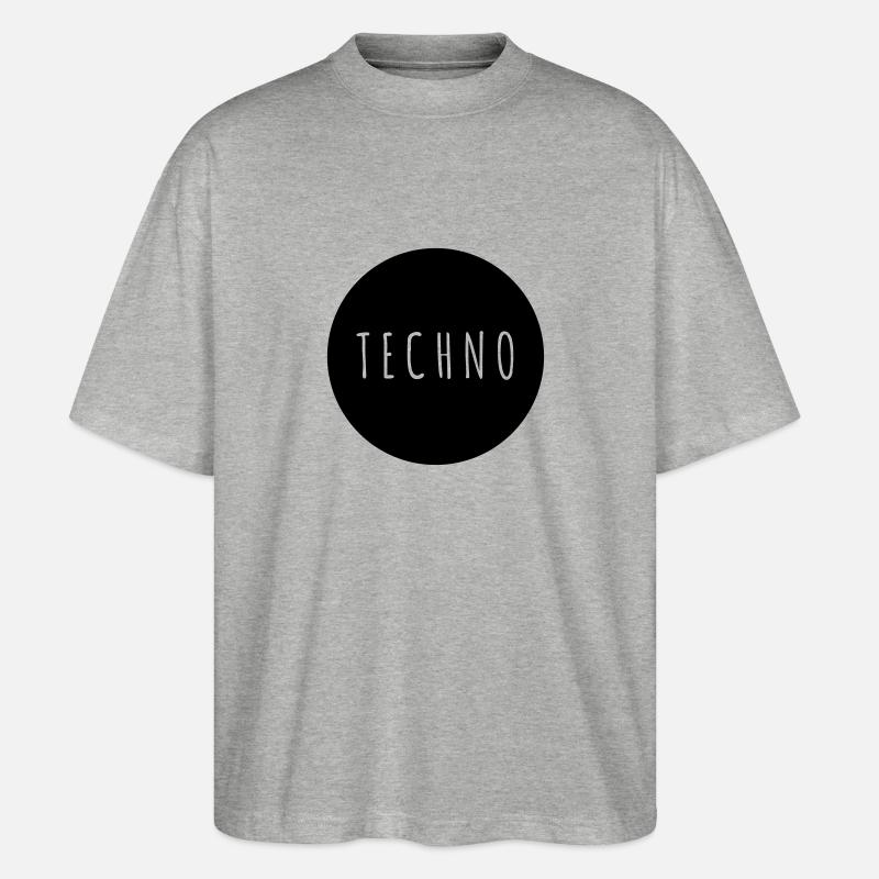 TECHNO - T-shirt bio Blaster 2.0 coupe oversize Stanley/Stella Unisexe - gris chiné