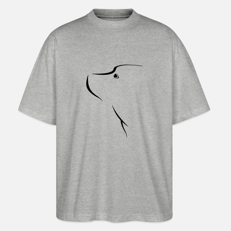 bone - Stanley/Stella Oversized Unisex Bio T-Shirt Blaster 2.0 - Grau meliert