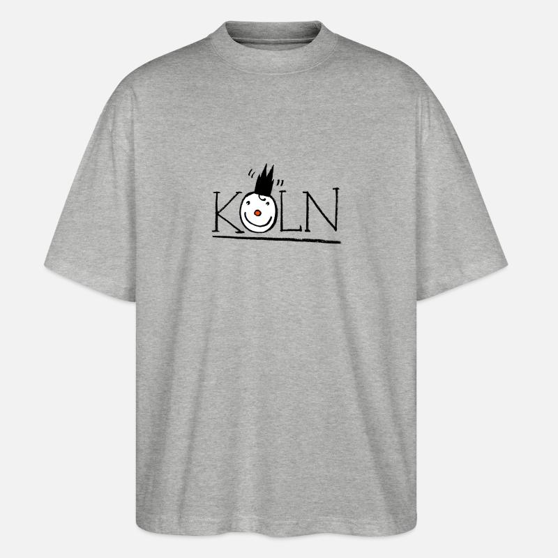 Köln - Stanley/Stella Oversized Unisex Bio T-Shirt Blaster 2.0 - Grau meliert