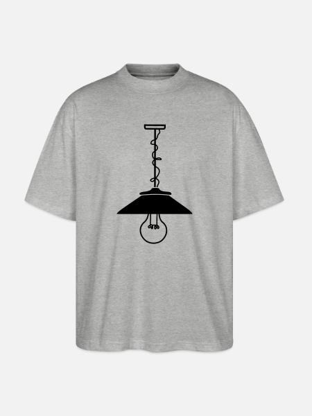 Pendelleuchte - Stanley/Stella Oversized Unisex Bio T-Shirt Blaster 2.0 - Grau meliert