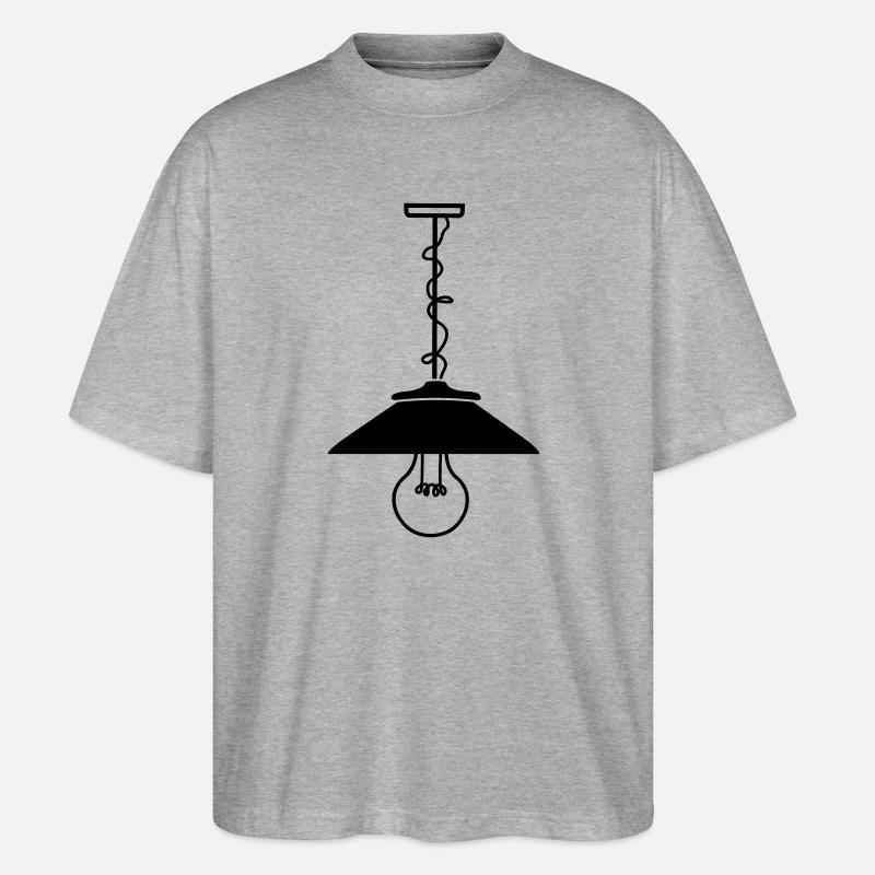 Pendelleuchte - Stanley/Stella Oversized Unisex Bio T-Shirt Blaster 2.0 - Grau meliert