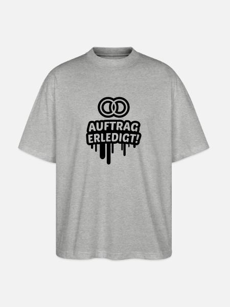 Travail, mariage, mariage 1C. - T-shirt bio Blaster 2.0 coupe oversize Stanley/Stella Unisexe - gris chiné