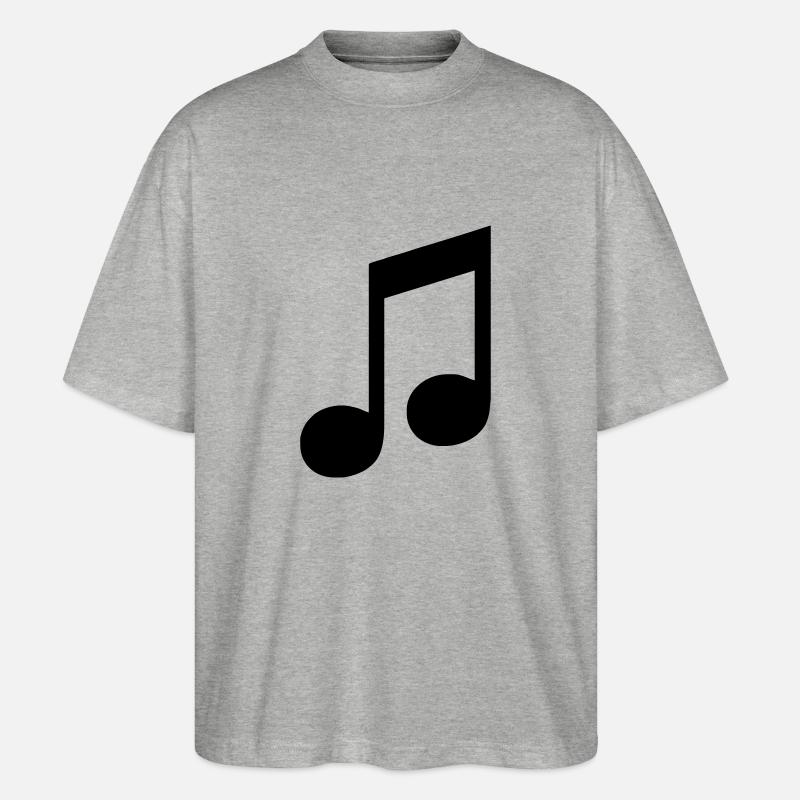 note - Stanley/Stella Oversized Unisex Organic T-shirt Blaster 2.0 - heather grey