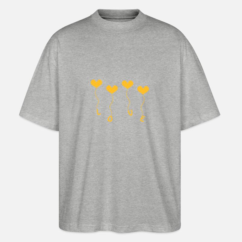 Amour (4) - T-shirt bio Blaster 2.0 coupe oversize Stanley/Stella Unisexe - gris chiné