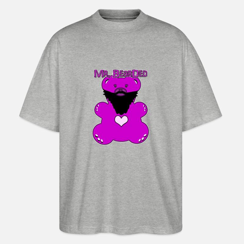 M. Bearded - T-shirt bio Blaster 2.0 coupe oversize Stanley/Stella Unisexe - gris chiné