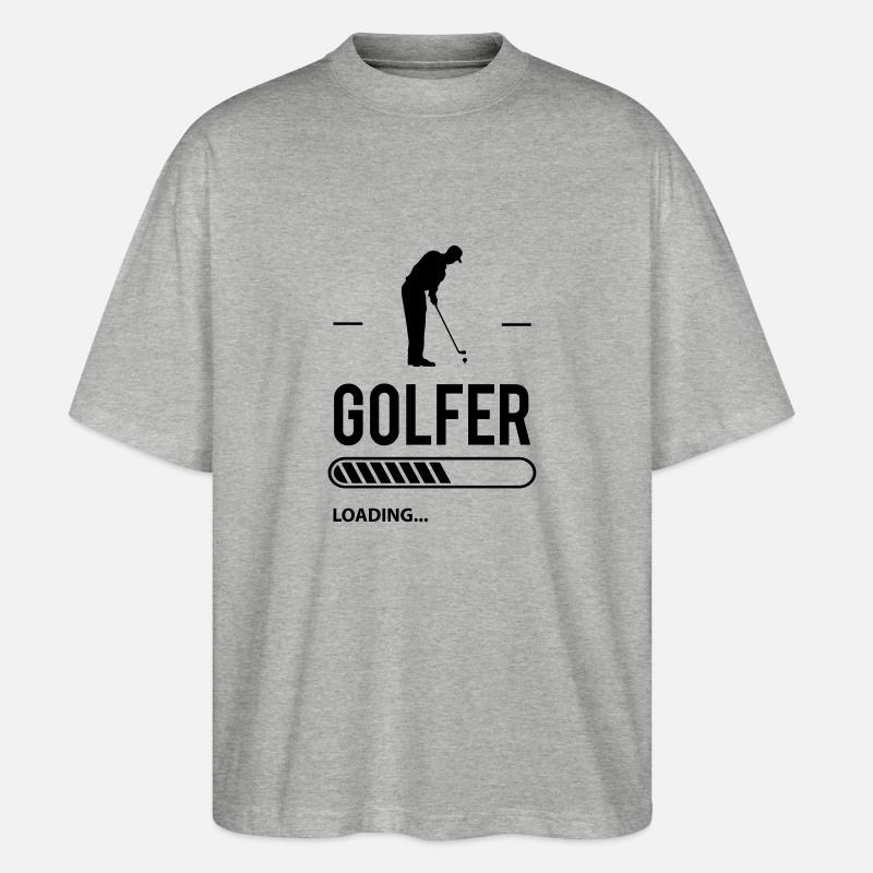 Golfer Loading - T-shirt bio Blaster 2.0 coupe oversize Stanley/Stella Unisexe - gris chiné