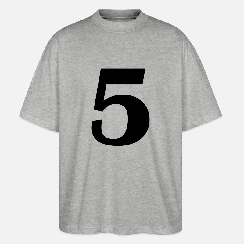 5 - Stanley/Stella Oversized Unisex Bio T-Shirt Blaster 2.0 - Grau meliert