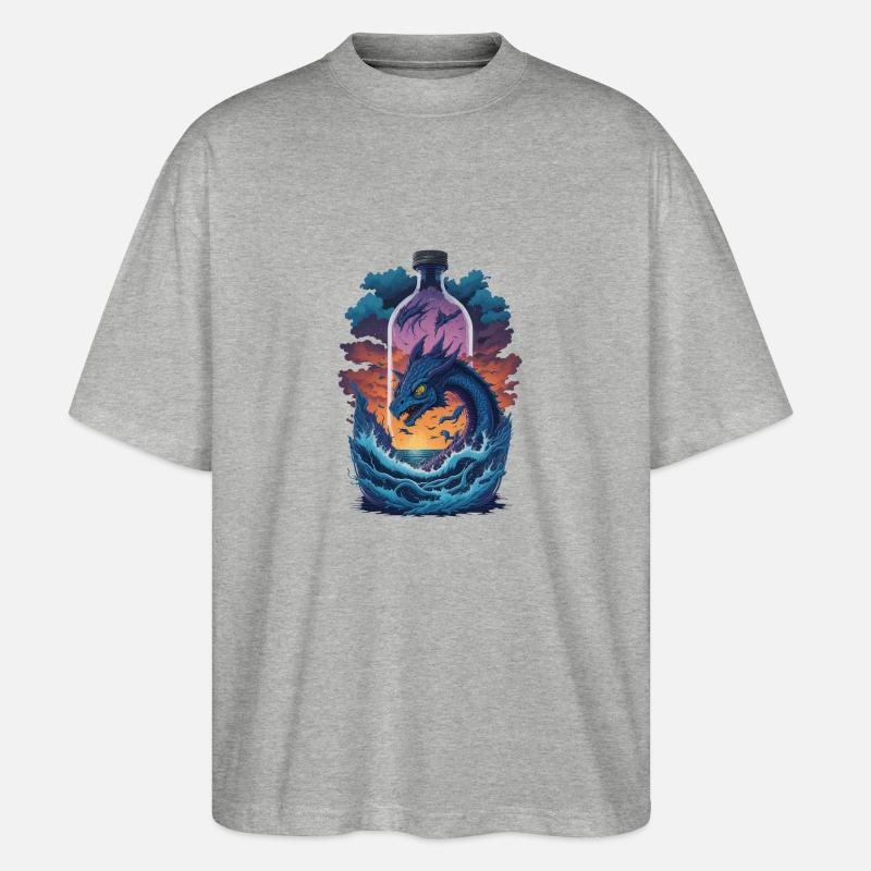 Dragon - T-shirt bio Blaster 2.0 coupe oversize Stanley/Stella Unisexe - gris chiné