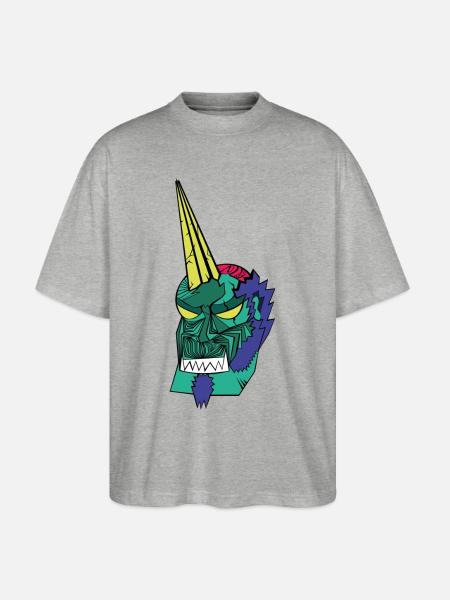 Zomblicorne - Stanley/Stella Oversized Unisex Organic T-shirt Blaster 2.0 - heather grey