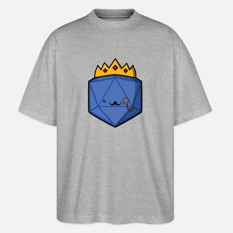 Dice King - Stanley/Stella Oversized Unisex Bio T-Shirt Blaster 2.0 - Grau meliert