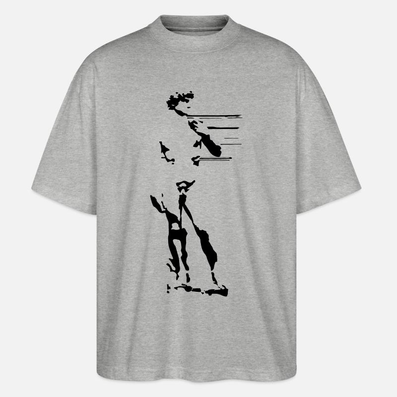 David - Stanley/Stella Oversized Unisex Bio T-Shirt Blaster 2.0 - Grau meliert