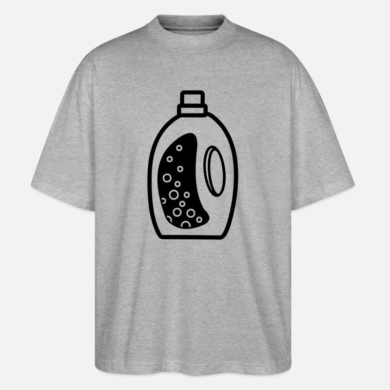 Flacon de détergent - T-shirt bio Blaster 2.0 coupe oversize Stanley/Stella Unisexe - gris chiné