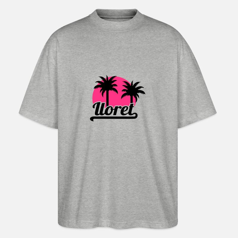 Lloret de mar - Stanley/Stella Oversized Unisex Bio T-Shirt Blaster 2.0 - Grau meliert