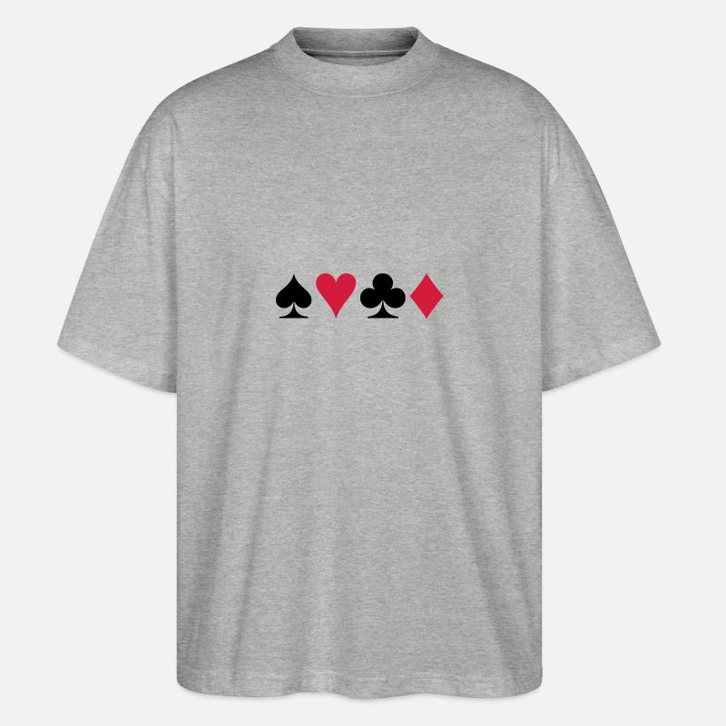 pokers - T-shirt bio Blaster 2.0 coupe oversize Stanley/Stella Unisexe - gris chiné