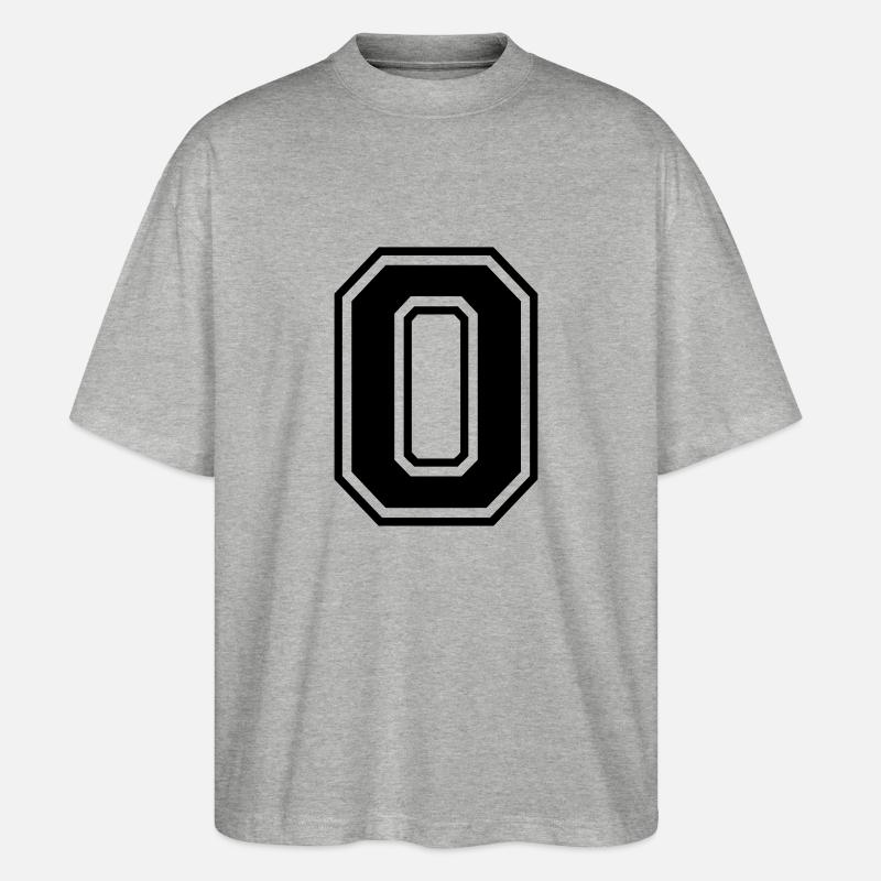 Nummer 0 - Stanley/Stella Oversized Unisex Bio T-Shirt Blaster 2.0 - Grau meliert
