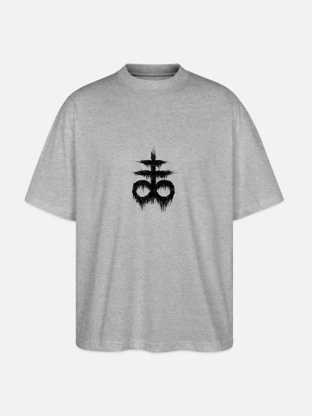 Leviathankreuz - Stanley/Stella Oversized Unisex Bio T-Shirt Blaster 2.0 - Grau meliert