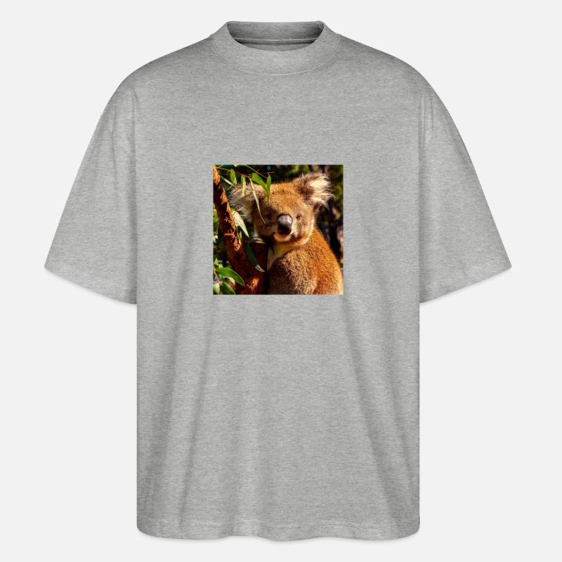 Koala - Stanley/Stella Oversized Unisex Bio T-Shirt Blaster 2.0 - Grau meliert
