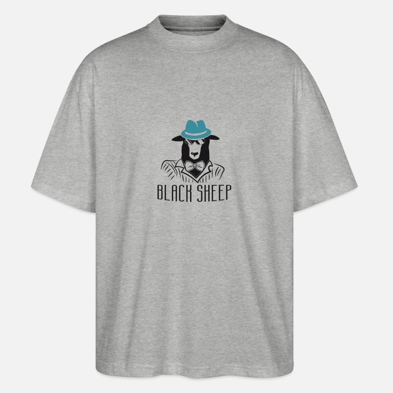 BlackSheep - T-shirt bio Blaster 2.0 coupe oversize Stanley/Stella Unisexe - gris chiné