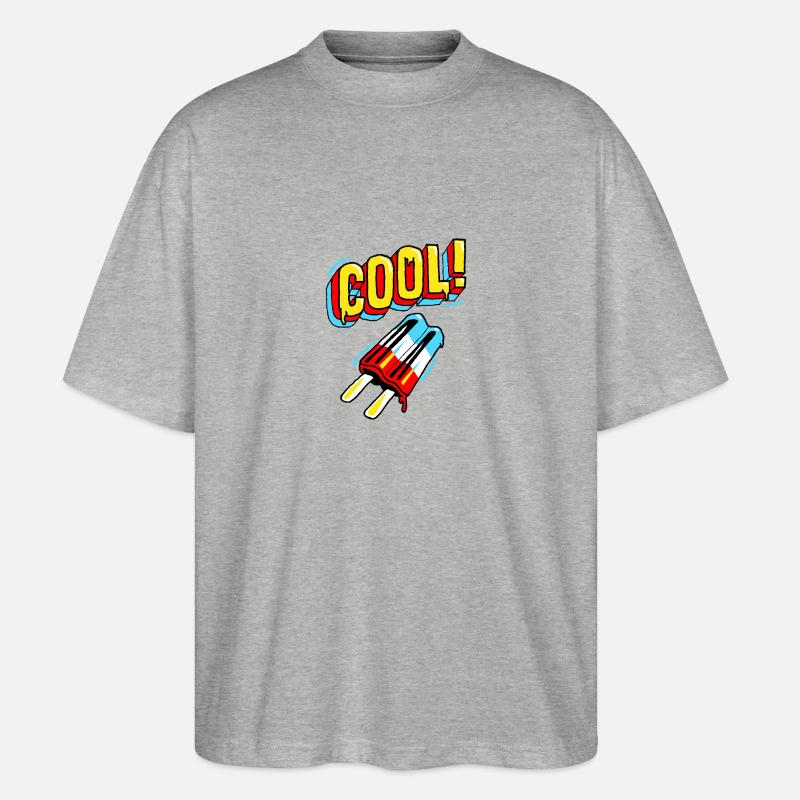 JR Cool - Stanley/Stella Oversized Unisex Bio T-Shirt Blaster 2.0 - Grau meliert