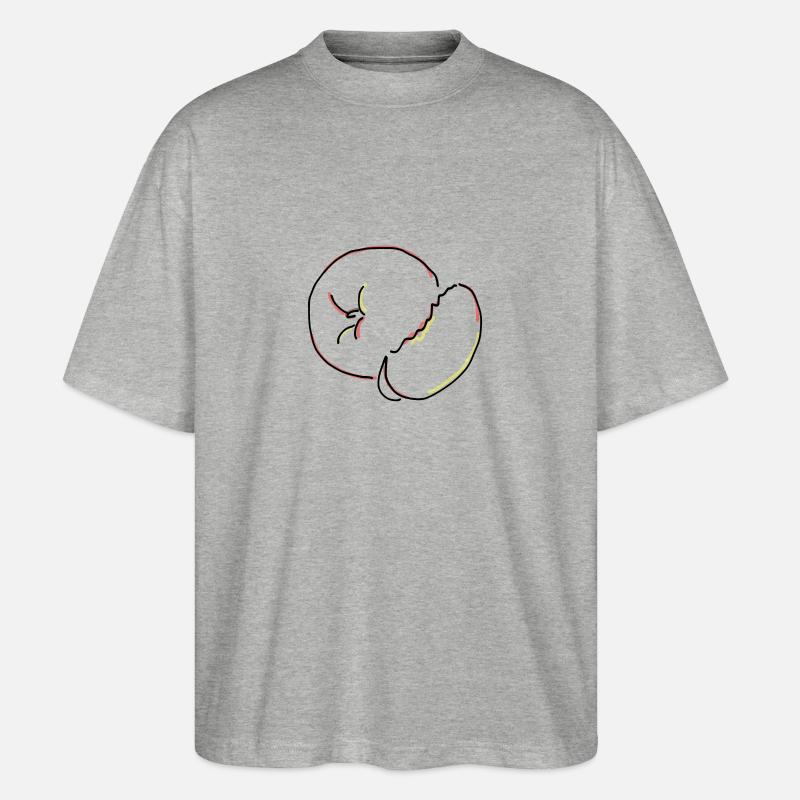 nectarine - T-shirt bio Blaster 2.0 coupe oversize Stanley/Stella Unisexe - gris chiné