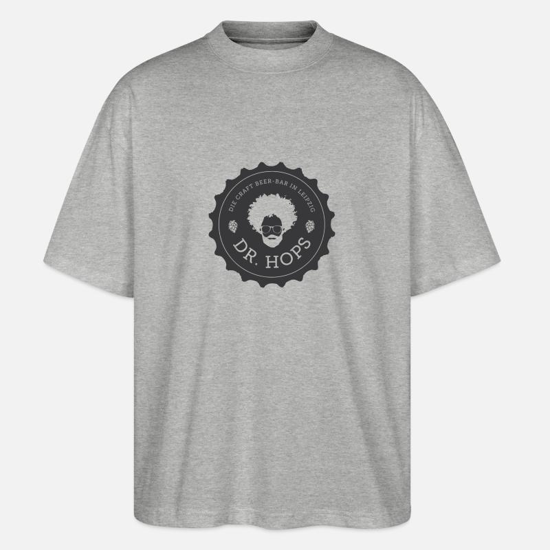 170402 logo sans arrière-plan - T-shirt bio Blaster 2.0 coupe oversize Stanley/Stella Unisexe - gris chiné