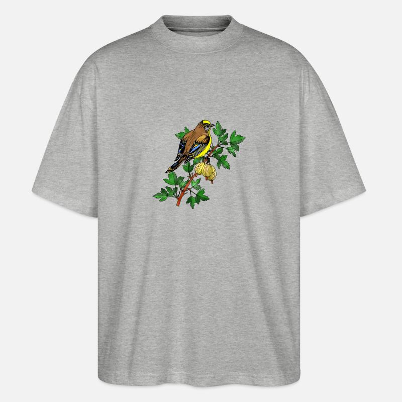 Vogel - Stanley/Stella Oversized Unisex Bio T-Shirt Blaster 2.0 - Grau meliert