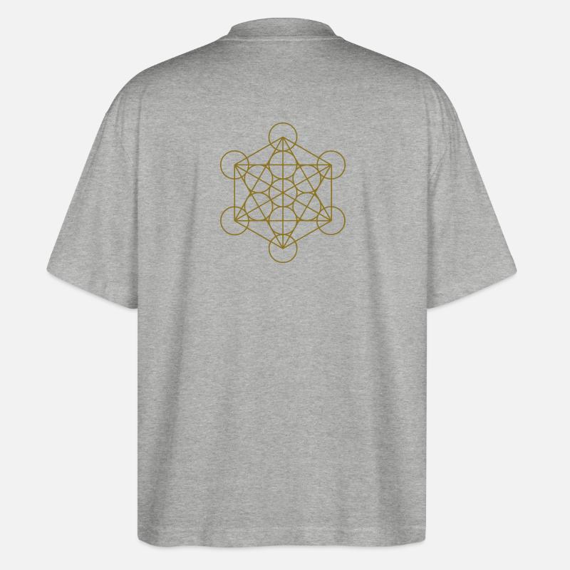 merkaba - Stanley/Stella Oversized Unisex Bio T-Shirt Blaster 2.0 - Grau meliert