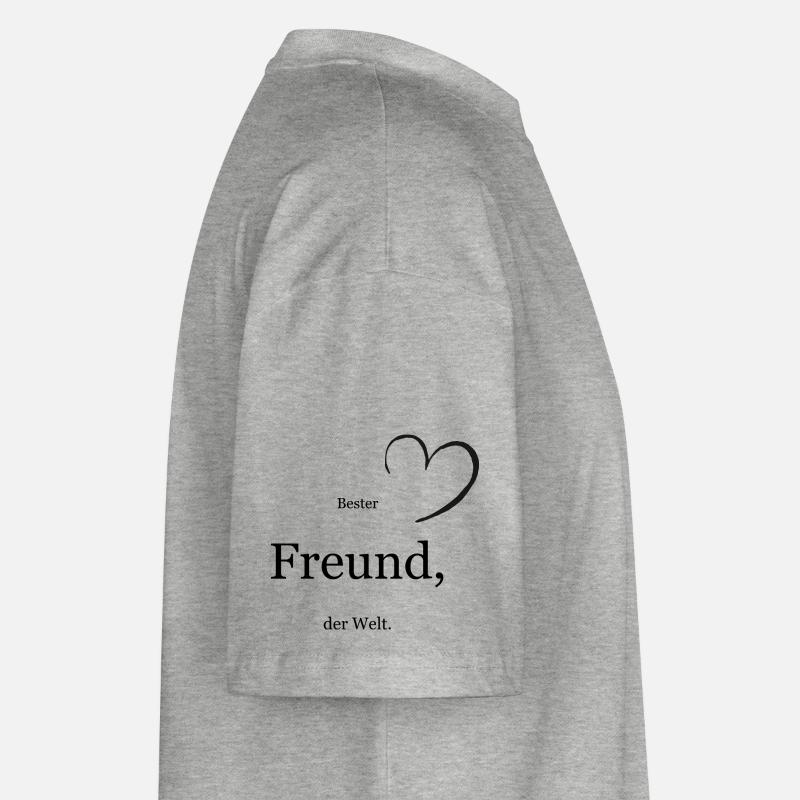 Bester Freund - Stanley/Stella Oversized Unisex Bio T-Shirt Blaster 2.0 - Grau meliert